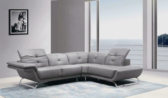 Multifunktion Couch Ecksofa Medien TV Sofa Couch Ledersofa Wohnlandschaft Sofort