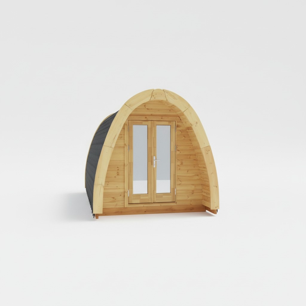 Camping Haus 2.4 x 5.9m Garten Laube Campinghaus Ferienhaus Holz Personen 2-4