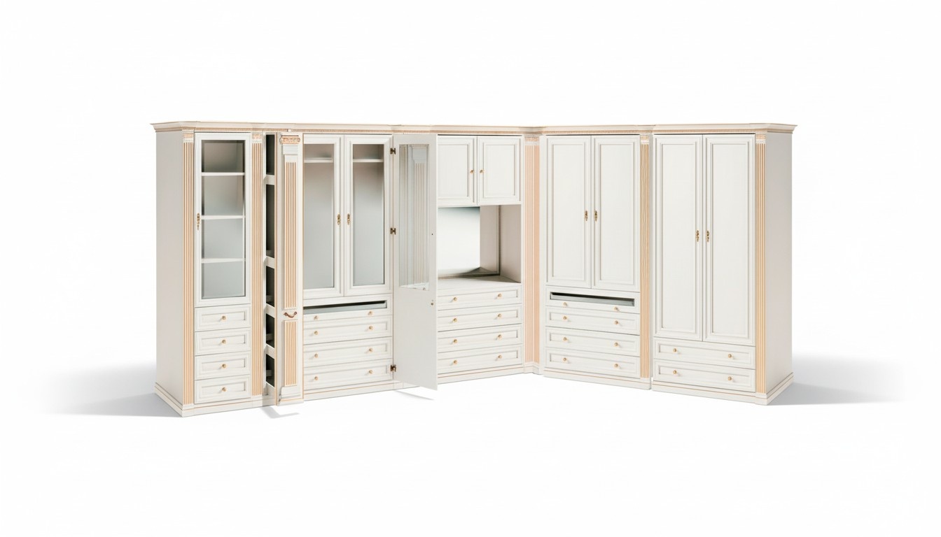 Designer Massivholz Kleiderschrank Schlafzimmer Möbel Luxus Einrichtung
