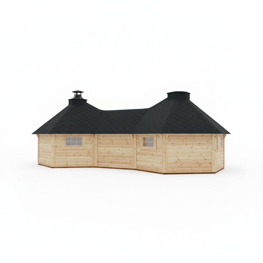 Hütte Berghütten Sauna Grillkota 22m² Holzhaus Garten Laube Kota Grills