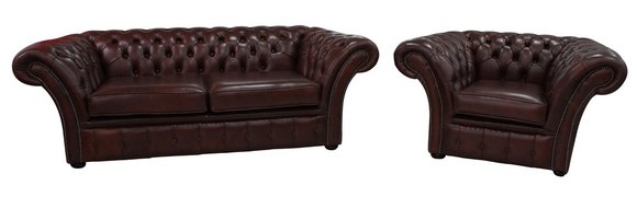 Chesterfield Couch Polster Sitz Sofagarnitur Sofa Couch Garnitur 2+1