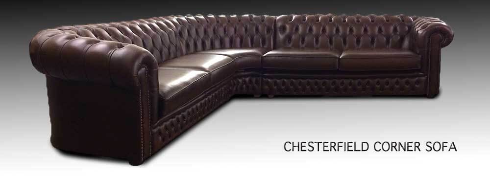 Chesterfield Ecksofa Sofa Couch Ledersofa Polster Eck Design 100% Leder Sofort