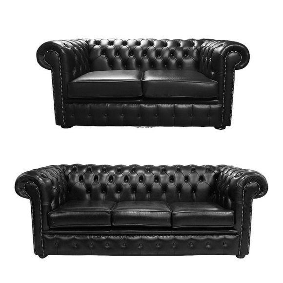 Chesterfield Sofagarnitur 3+2 Sitzer Couch Sofa Polster Garnitur Komplett