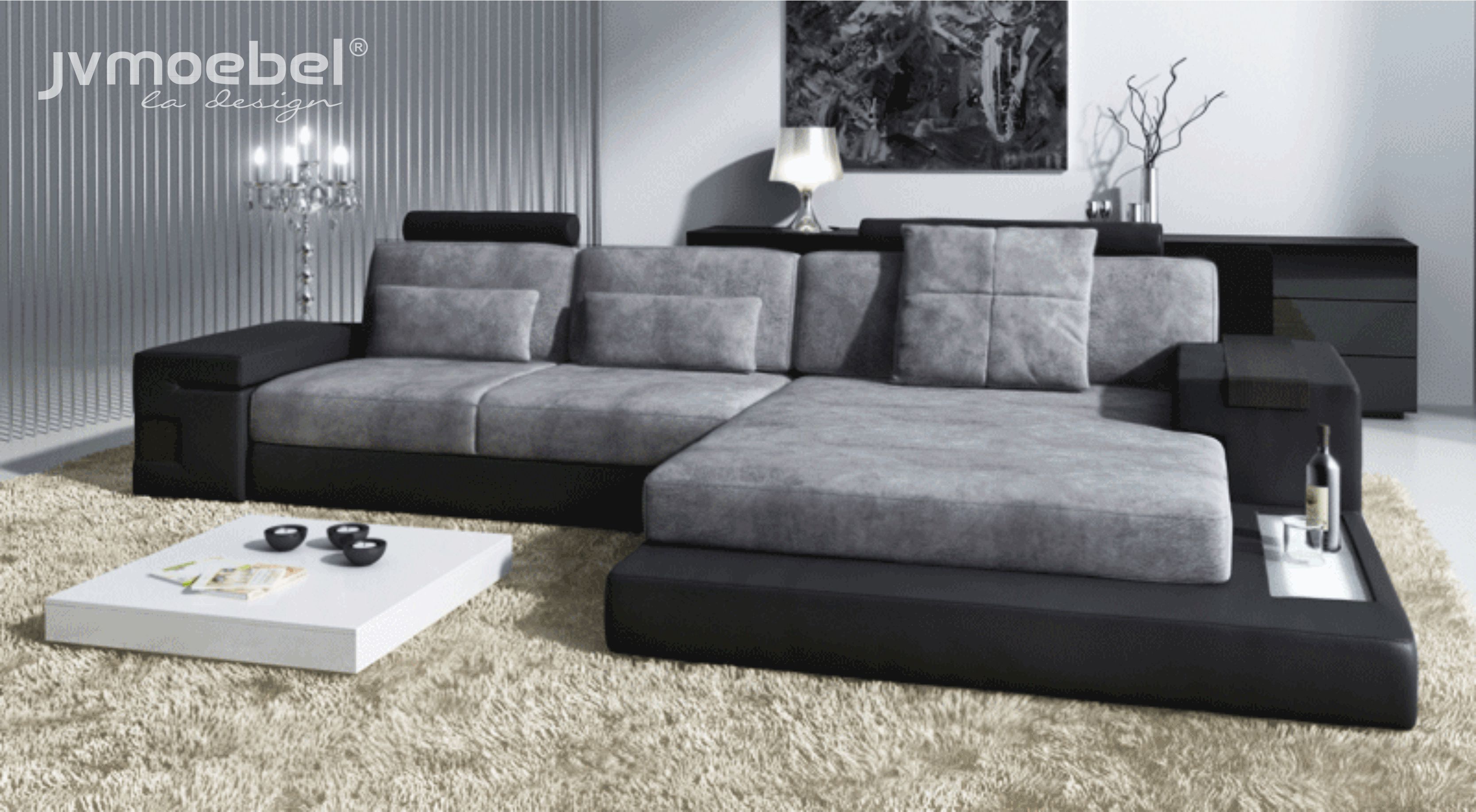 Ecksofa für Ihr L förmiges Wohnzimmer Designstil bei jvmoebel.de