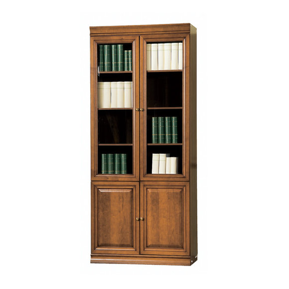 Klassische Design Bücherregal Vitrine Vitrinenschrank Schrank Bücherschrank