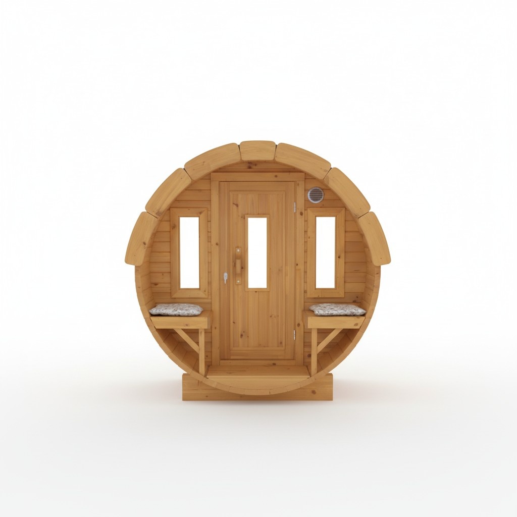 Saunafass Sauna Personen 6-8 Saunahaus Garten Private Saunas Holzsauna