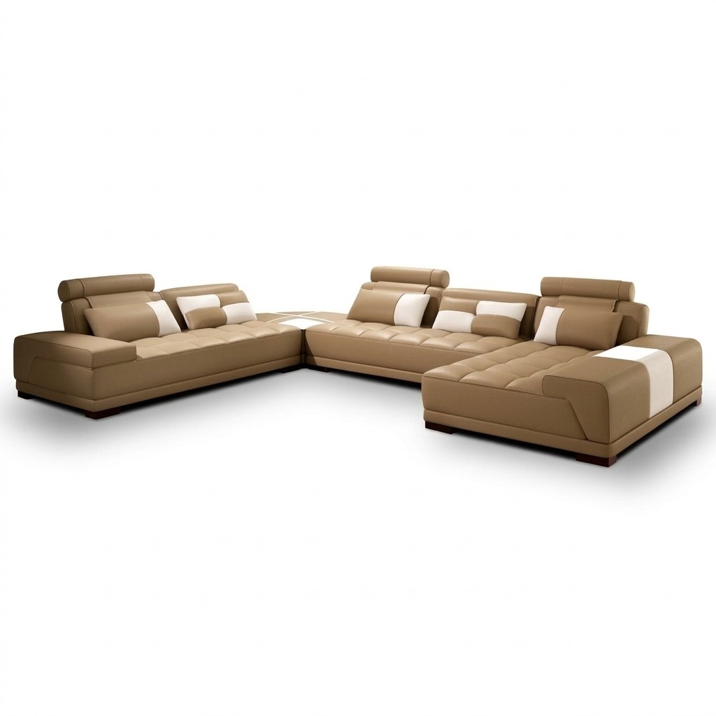 Sofa mit USB,Couch Polster Garnitur XXL Big Eck SofasWohnlandschaft Ecksofa Neu