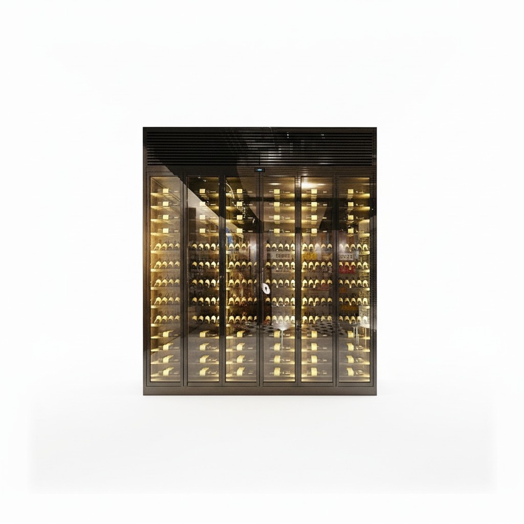 Weinkühlschrank Weinlagerregal Design-Weinschrank Weinhalter Flaschenregal
