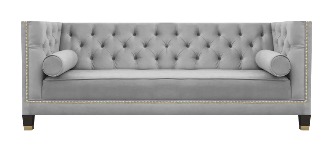 Modern Sofa Couch Dreisitze Wohnzimmer Polstermöbel Einrichtung Chesterfield