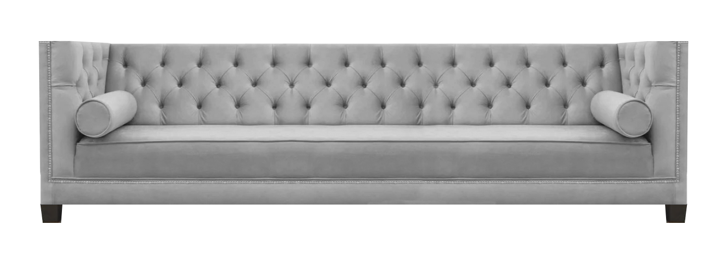 Viersitzer Sofa Couch Wohnzimmer Textil Polstermöbel Luxus Chesterfield