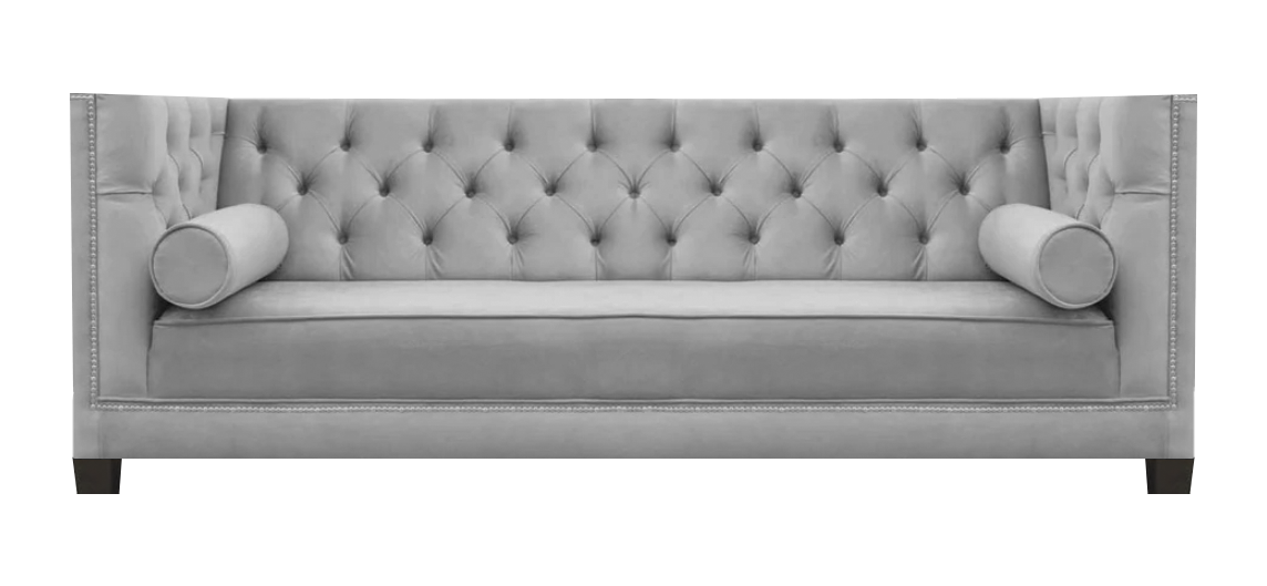 Designer Wohnzimmer Polstermöbel Sofa Couch Dreisitze Einrichtung Chesterfield