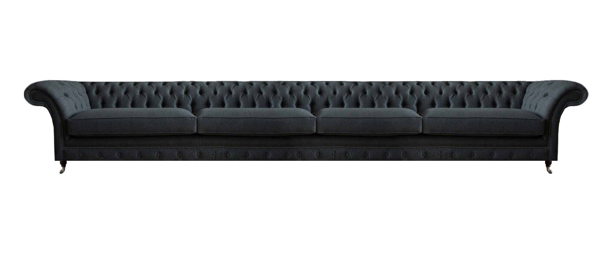 Robuste Chesterfield Möbel Wohnzimmer 4-Sitzer Couch Klassisch Sitzmöbel