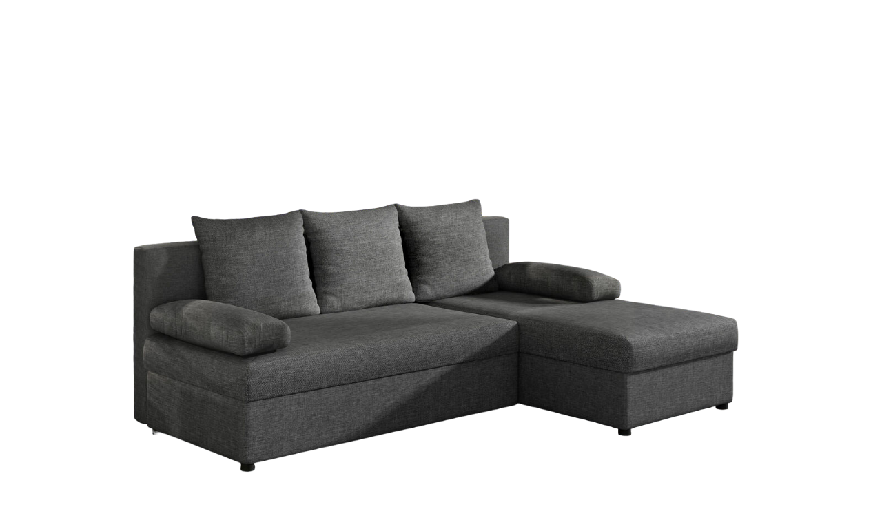 Moderne Schlafsofa Couch Polster Ecksofa Garnitur Bettfunktion Ecke Sofort