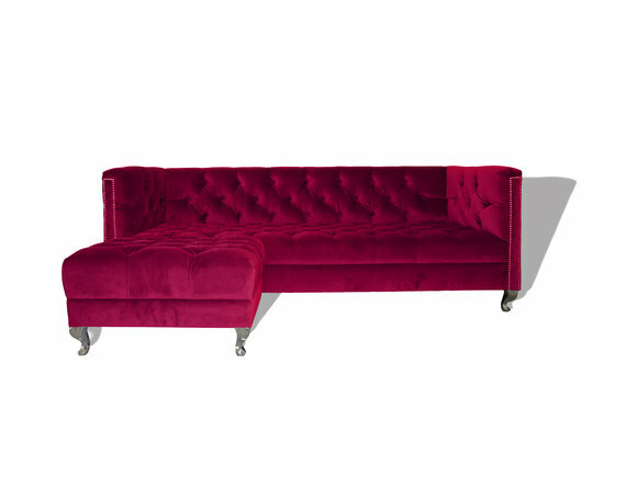 Chesterfield Sofa Polster Designer Couchen Sofas Garnitur Couch Rosa SLIII