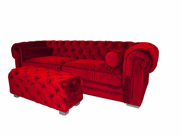 Chesterfield Sofa Polster Designer Couchen Sofas Dunkelrot Couch SLIII