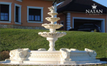 Becken Zierbrunnen Springbrunnen Skulptur Brunnen Garten Fontaine Teich