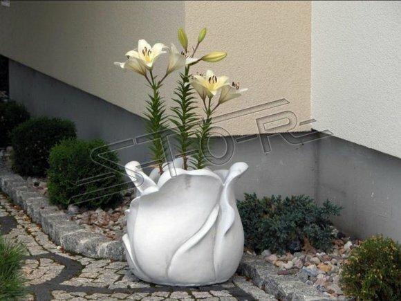 Blumenkorb Blumen Vase Gefäss Garten Terrasse Dekoration Statue