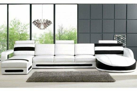 Wohnlandschaft Sofa Couch Ecksofa Eckcouch Polster Garnitur Eck Modern Ecke