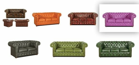 Chesterfield Sofa 3 Sitzer Vintage NAPOLI Polster Garnitur