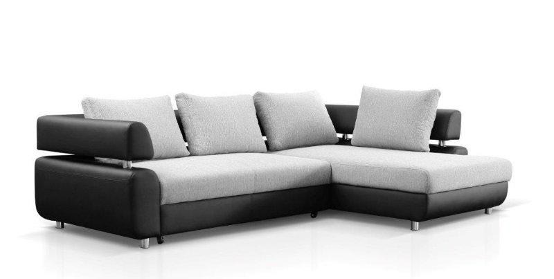 Ecksofa Wohnlandschaft + Bettfunktion Sofa Ecksofa Couch Ecke Polster