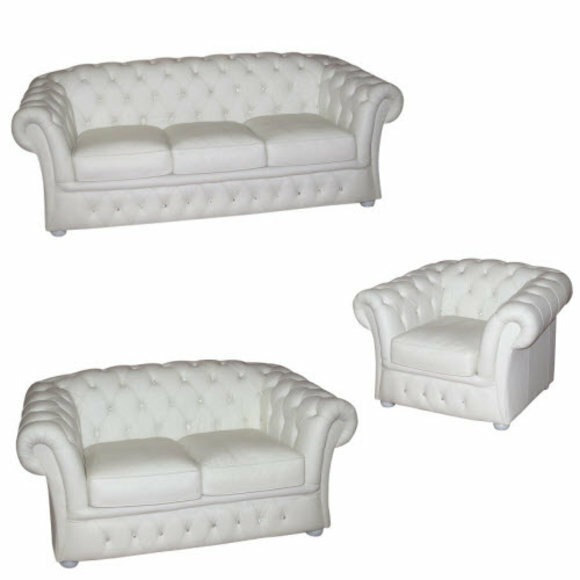 Chesterfield Sofa 3+2+1 SITZER Polster Designer Sofas Garnitur Couch