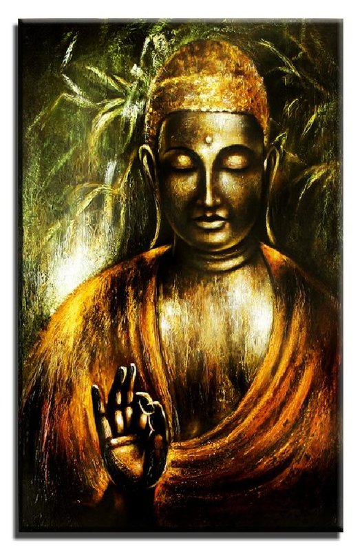 Buddha Ölbilder Gemälde Leinwand Ölbild Bild Bilder Keilrahmen
