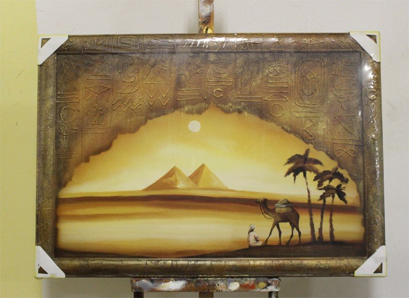 Afrika Handarbeit Keilrahmen Ölbilder Gemälde Leinwand Dekor Ölbild Bild