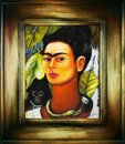 Frida Kahlo 034 Selbstportraet 034 Olbild Bild Bilder Gemaelde
