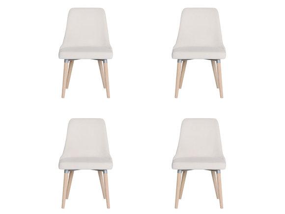 4x Design Polster Sitz Stühle Stuhl Seht Garnitur Lounge Sessel Club Set