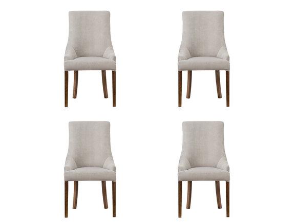 4x Designer Polster Stuhl Set Garnitur Stühle Komplett Lehn Sitz Lounge