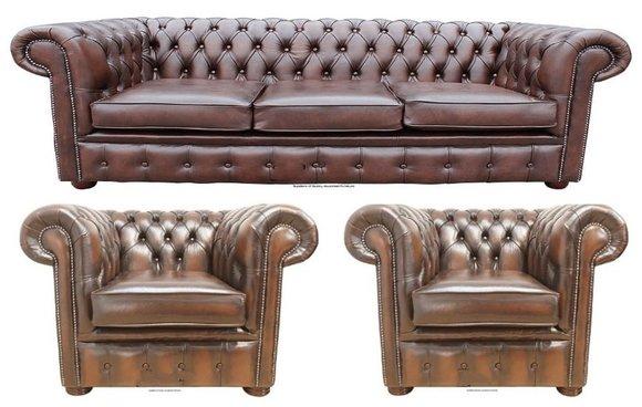 Chesterfield Couch Polster Sofas Klassik Sofa Big XXL Couch 5+1+1