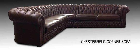 Chesterfield Ecksofa Dekor Sofa Couch Ledersofa Polster Eck Couch Garnitur