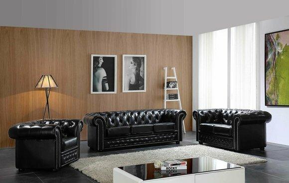 Klassische Sofa Set Garnituren von Chesterfield oder als Modernes ...