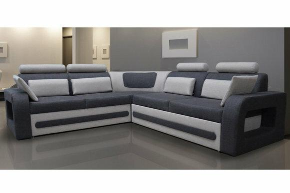 Design Sofa Ecksofa Schlafsofa Bettfunktion Couch Leder Polster Textil Sofas Neu