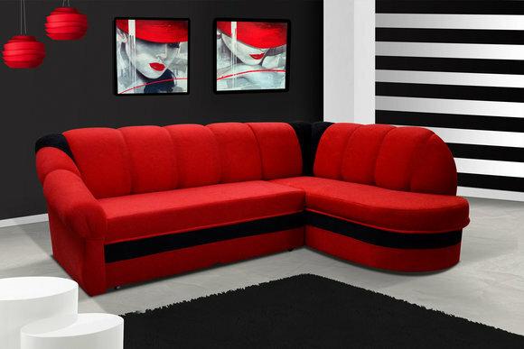 Design Schlafsofas Ecksofa Bettfunktion Couch Leder Textil Polster Sofas