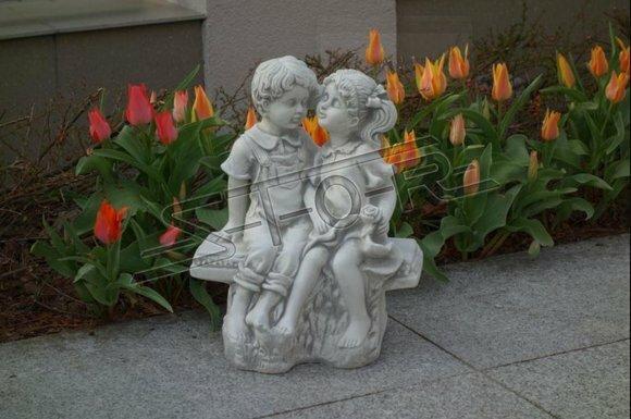 40cm Deko Skulptur Design Figur Statue Grau Garten Figuren Natur Statuen