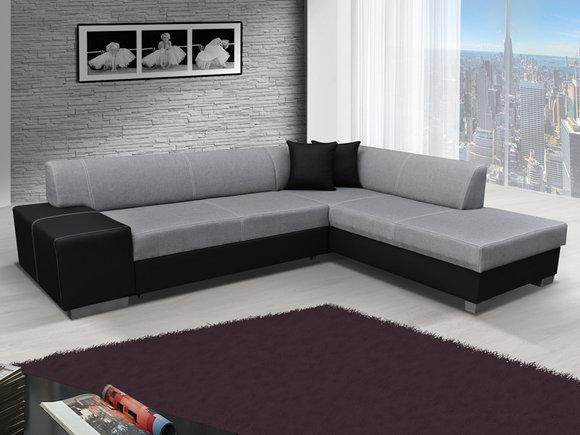 Design Ecksofa Schlafsofa Bettfunktion Couch Leder Sofas Textil Polster Neu