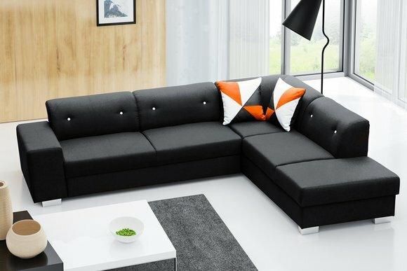 Wohnlandschaft Ecksofa Sofas Bettkasten Polstersofa Couch Sofa L-Form