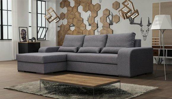 Sofa Schlafsofa Designer Sofa mit Bettfunktion - Bettkasten Ecksofa Couch