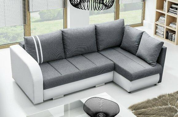 Design Ecksofa Couch Wohnlandschaft Schlafsofa Funktionssofa Eck Polster