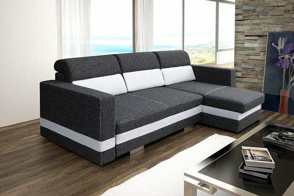 Schlafsofa Eck Sofa Couch Polster Eck Bettfunktion Neu Schlaffunktion Garnitur