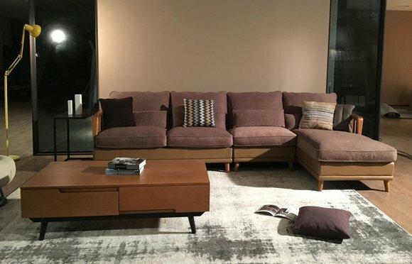 Eck Sofa Textil Sofa Polster Sitz Couchen Sofas Möbel Stoff Garnitur