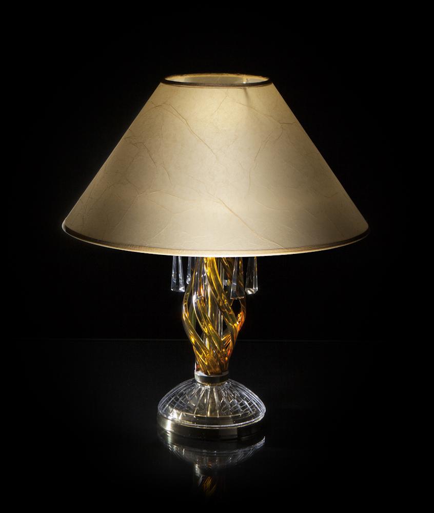 Leuchte Kristall Schreibtisch Lampe Tischlampe Elite Bohemia Deko Steh