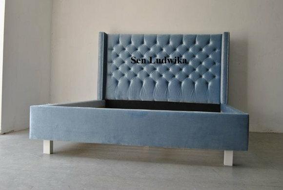 Bett Chesterfield Design Luxus Hotel 180x200cm Schlaf Zimmer Leder Samt