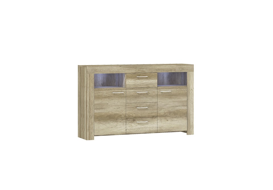 Kommode SK155 Kommoden Sideboard Schrank 2 Türen MDF Holz Schrank