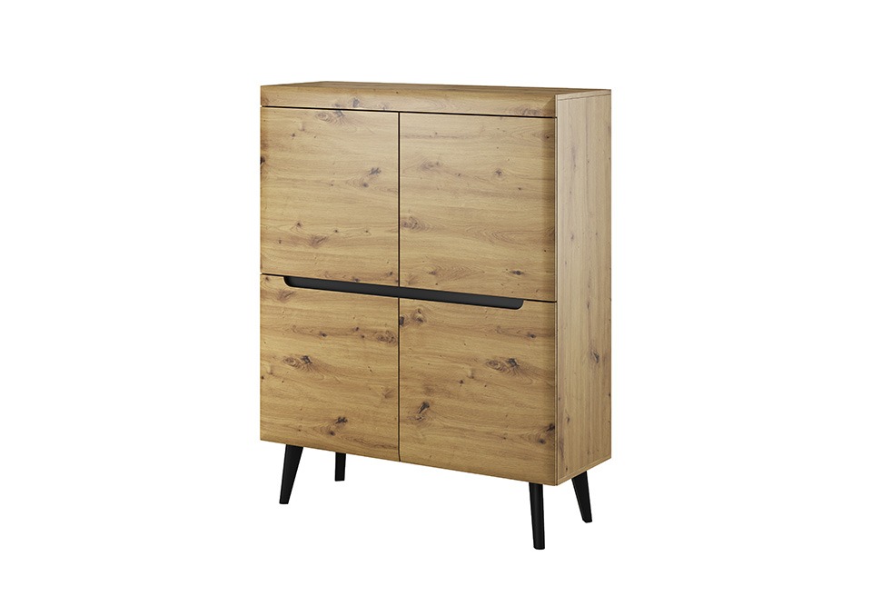 Moderne Holz Kommode Sideboard Kommoden Wohnzimmerschrank 107cm