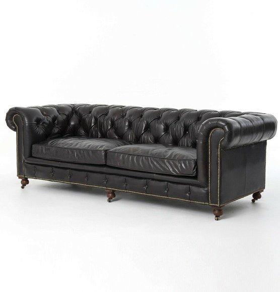 Chesterfield Sofa Couch Polster Stoff Leder Garnitur Couchen Polster 4 Sitzers