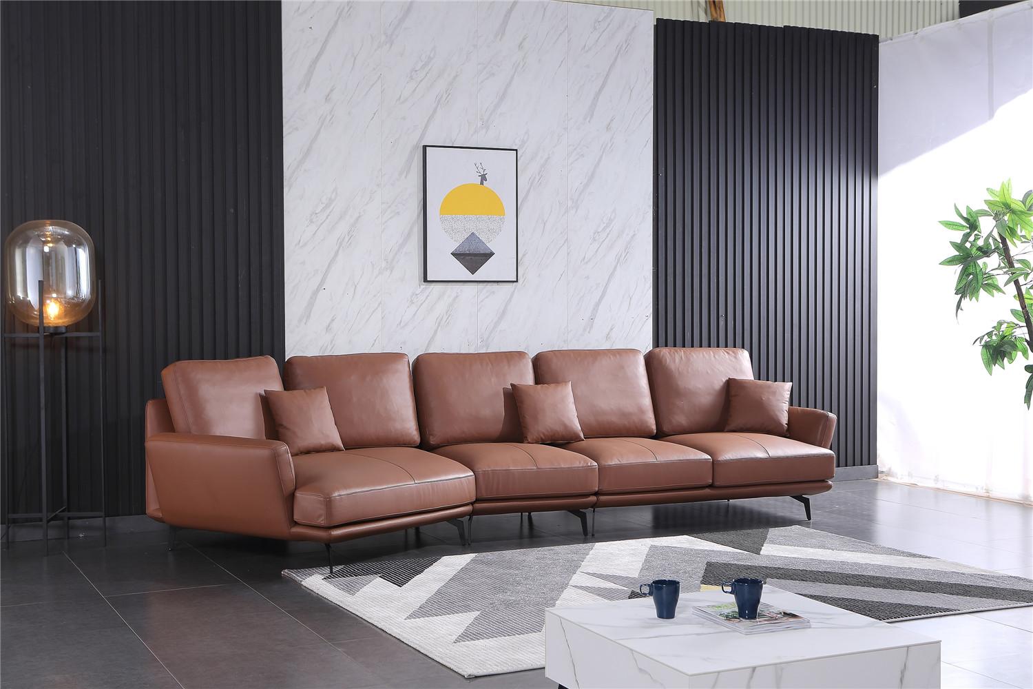 Ledersofa Wohnlandschaft Ecksofa L-Form Ecke Set Garnitur Modern Sofa