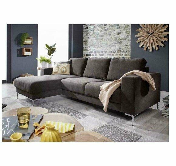 Wohnlandschaft L-Form Ecksofa Couch Design Polster Textil Garnitur Sofa