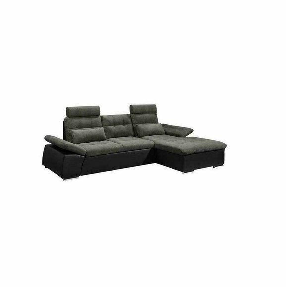 Ecksofa L-Form Sofa Wohnlandschaft Garnitur Bettfunktion Polster Design